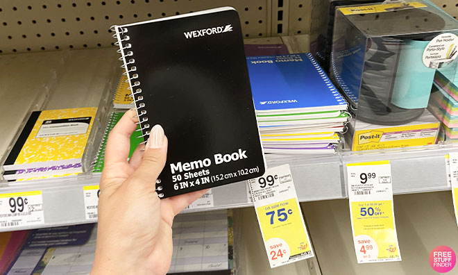 Hand Holding Wexford Memo book 50 Sheets