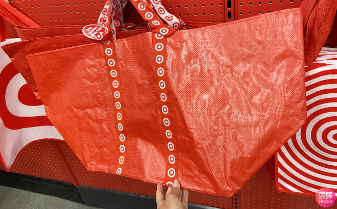 Hand Holding a Target Run XL Reusable Bag