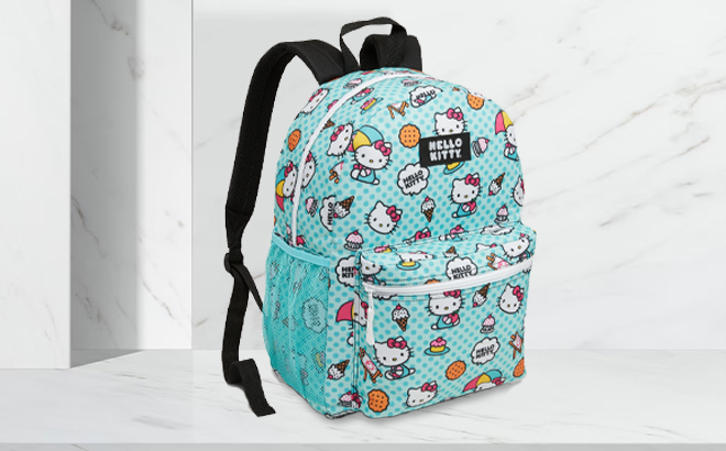 Hello Kitty Girls Canvas Backpack