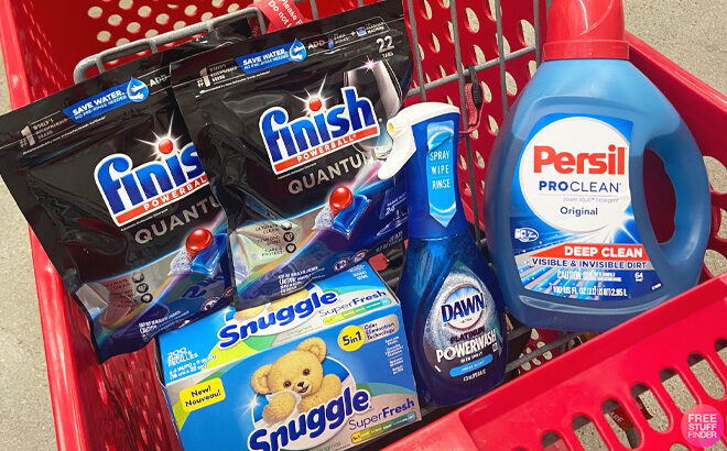 Household Products on Cart at Target