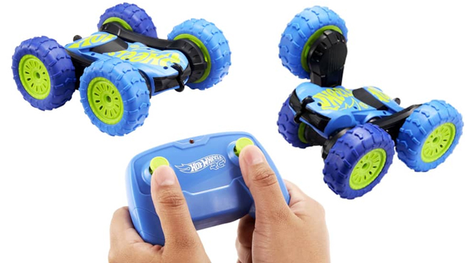 How Wheels Twist Shifter RC Toy Cars with Hand Holding the Remote Control