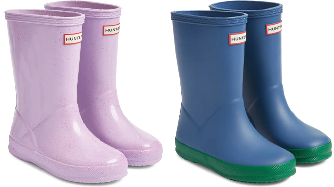 Hunter Kids Original First Classic Waterproof Rain Boots