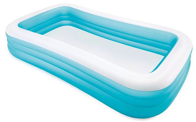 Intex Swim Center Family Inflatable Pool in Color Blue
