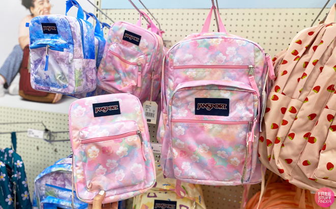JanSport Matching Backpacks in Neon Daisy