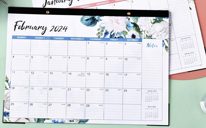 January 2024 to December 2024Desk Calendar
