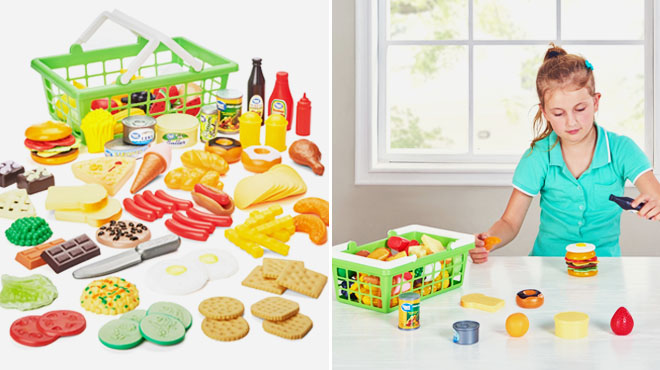 Kid Connection Play Food Basket