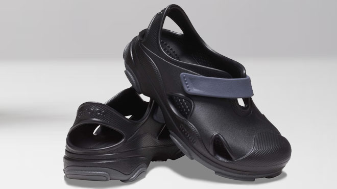 Kids Crocs All Terrain Sandals in Black