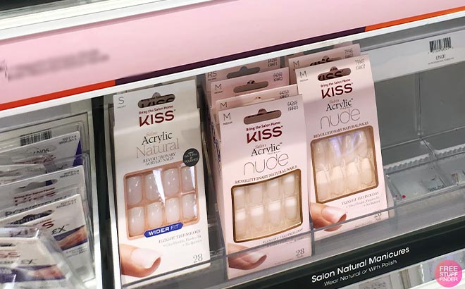 Kiss Press On Nails in shelf