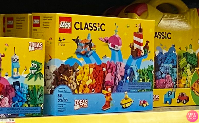 LEGO Classic Creative Ocean Fun Building Set on a Shelf