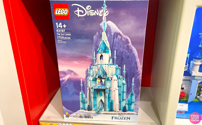 LEGO Disney Frozen The Ice Castle Building Set on a Shelf