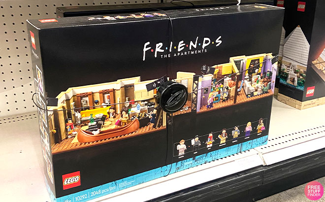 LEGO Icons The Friends Apartments Building Set on a Shelf