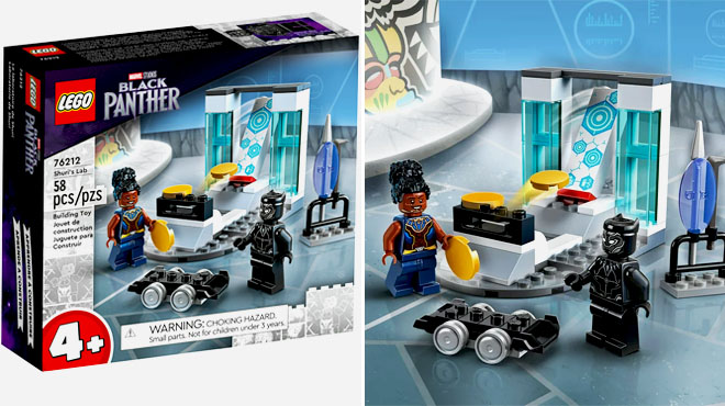 LEGO Marvel Shuris Lab Black Panther Construction Learning Toy