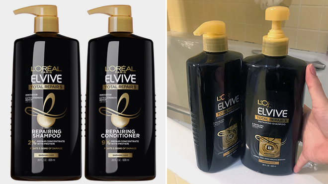 LOreal Total Repair 5 Shampoo and Conditioner Set