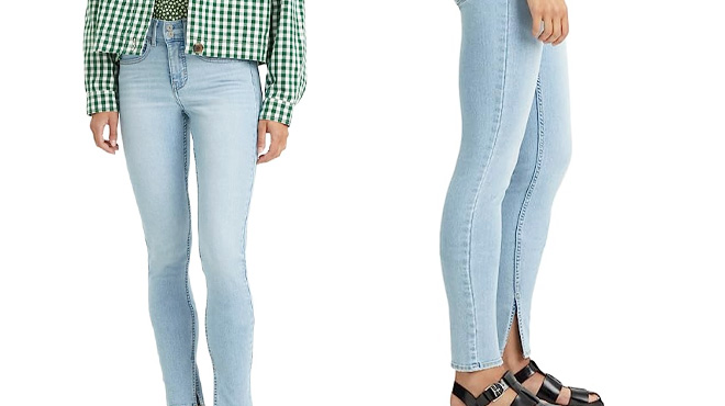 Levis Womens 311 Shaping Skinny Slit Hem Jeans