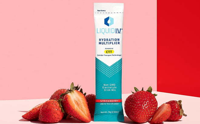 Liquid I V Hydration Multiplier in Strawberry Flavor