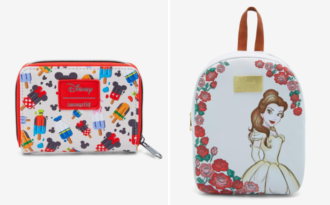Loungefly Disney Mickey Mouse Friends Popsicle Mini Zipper Wallet