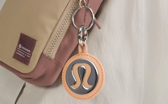 Lululemon Summer Glow Logo Bag Charm Keychain