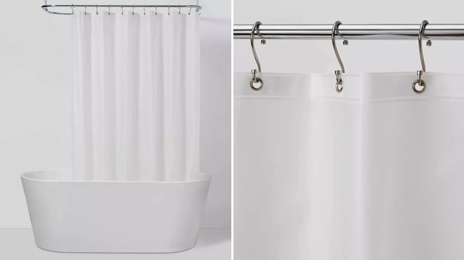 Made By Design PEVA Medium Weight Shower Liner Frosted