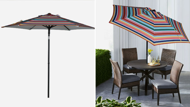 Mainstays 7 5 foot Outdoor Patio Umbrella in multi color