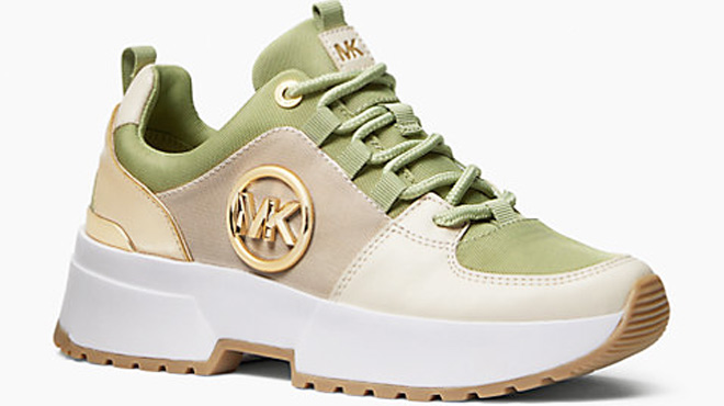 Michael Kors Cosmo Canvas Trainers
