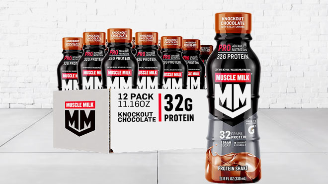 Muscle Milk Pro Advanced Nutrition Chocolate Protein Shake 12 Pack
