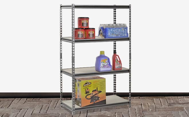 Muscle Rack 4 Tier Steel Freestanding Shelf