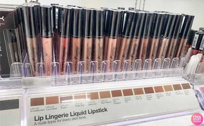 NYX Liquid Lipsticks Display in a Store