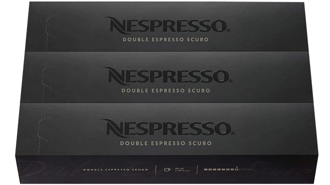 Nespresso Capsules Double Espresso Scuro 60 Count Pack 1
