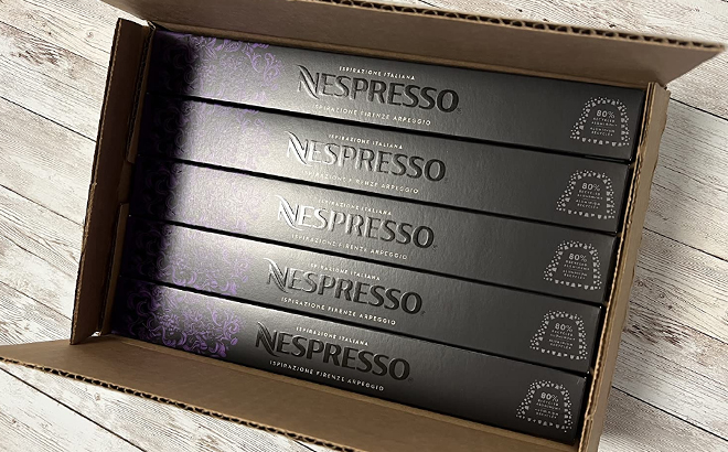 Nespresso Capsules Ispirazione Arpeggio Intenso 100 Count Pack in a Box