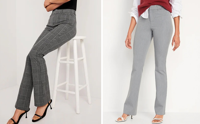 Old Navy High Waisted Pixie Flare Pants for Women and High Waisted Pixie Flare Pants for Women
