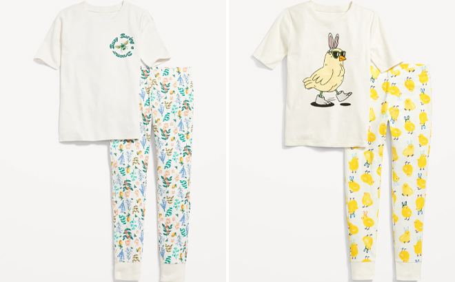 Old Navy Matching Unisex Snug Fit Kids Pajama Set