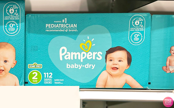 Pampers 112-Count Baby Dry Disposable Diapers