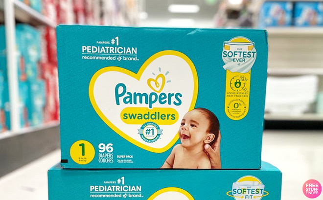 Pampers 96-Count Swaddlers Newborn Diaper