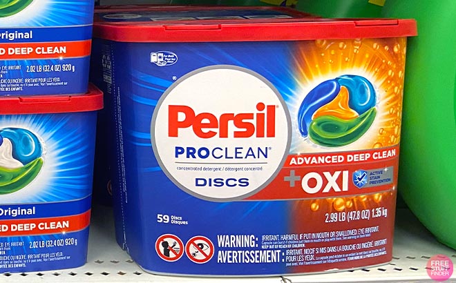 Persil Discs Laundry Detergent Pacs 59 Count in shelf