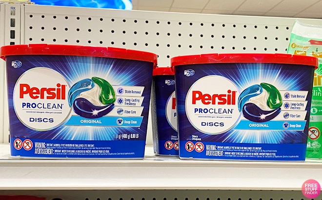 Persil Discs Laundry Detergent Pacs on Shelf