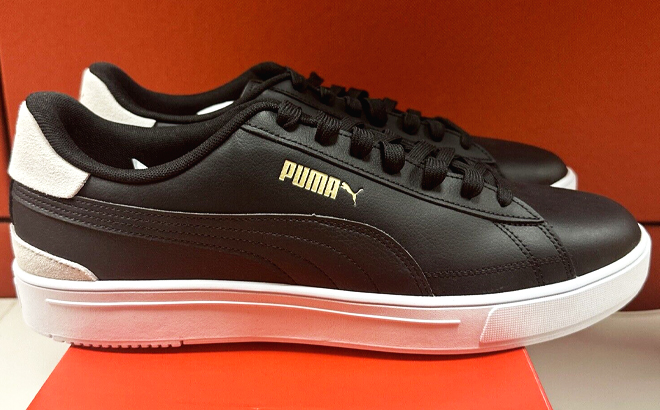 Puma Mens Serve Pro Black Sneakers
