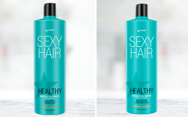 Sexy Hair Bright Blonde Shampoo and Conditioner Liters