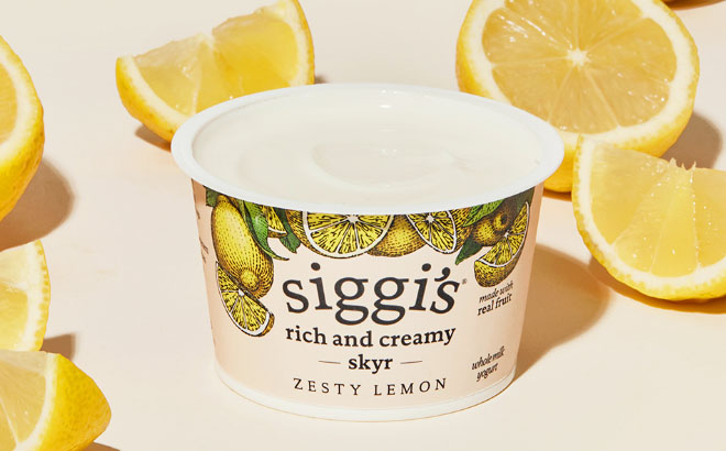 Siggis Rich and Creamy Skyr Yogurt Zesty Lemon Flavor