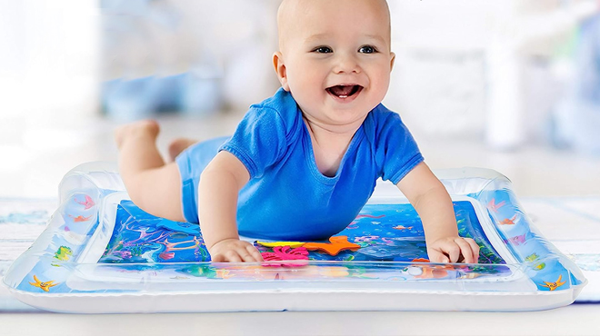 Splashinkids Inflatable Tummy Time Premium Water mat Infants and Toddlers