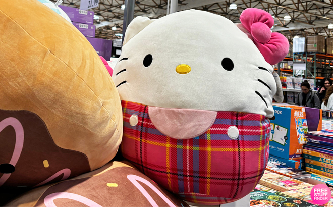 Squishmallows Hello Kitty In Plaid Plush Toy