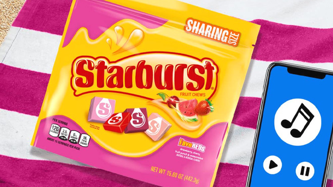 Starburst FaveReds Fruit Chews Summer Candy Starburst FaveReds Fruit Chews Summer Candy