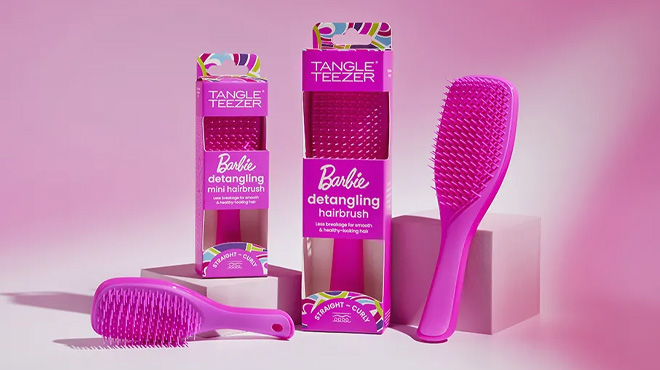 Tangle Teezer x Barbie The Ultimate and Mini Detangling Brush
