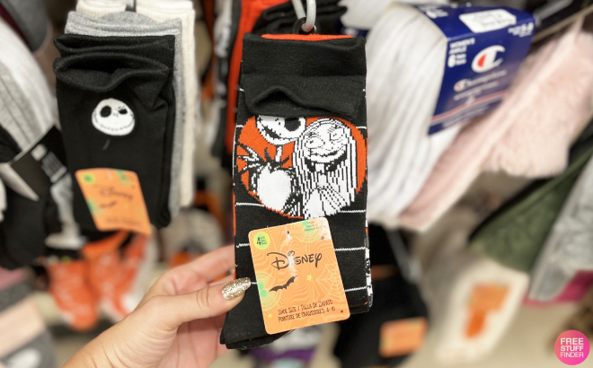 The Nightmare Before Christmas 4 Pair Halloween Socks