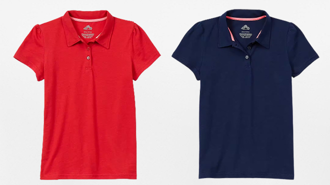 Thereabouts Girls Short Sleeve Polo Shirt