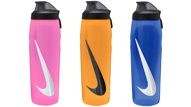 Three Nike Refuel Water Bottles