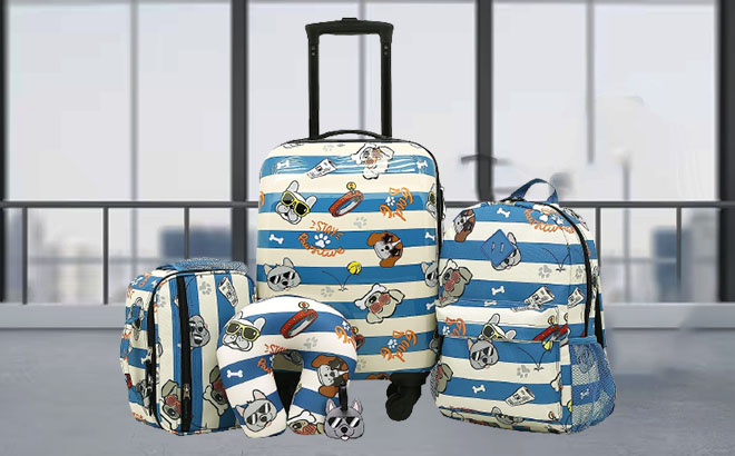 Travelers Club 5 Piece Kids Luggage Set 1