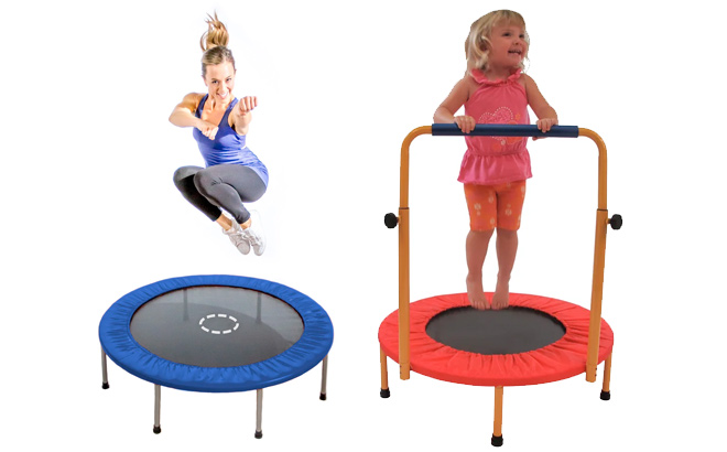 Trujump Mini 3 3 Round Trampoline and Redmon for Kids Fun and Fitness Kids 3 Trampoline