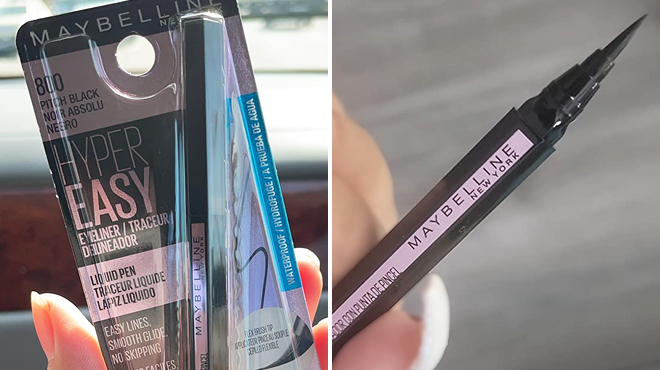 Two Images Showing Maybelline Hyper Easy Liquid Eyeliner