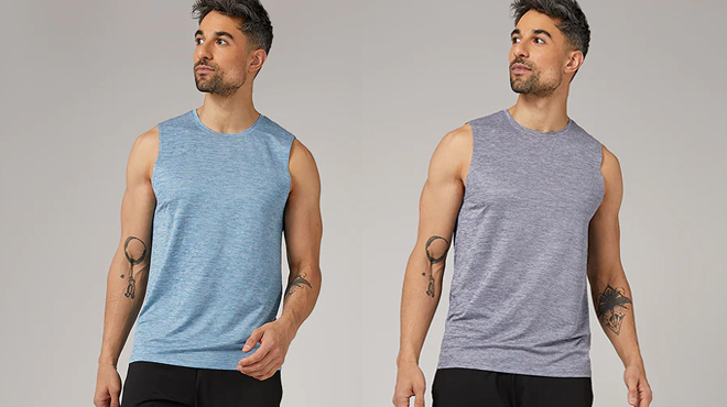 Two Men Wearing 32 Degrees Ultra Sonic Active Tank
