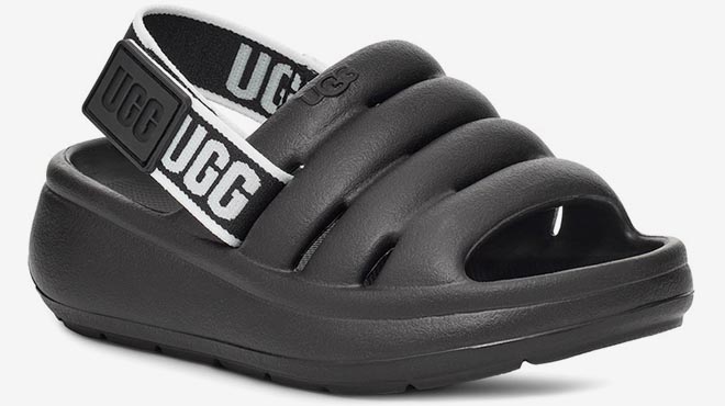 UGG Toddler Girls Black Sport Yeah Sandals
